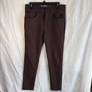 Fourlaps Traverse Brown Slim Fit Pants - 30x32